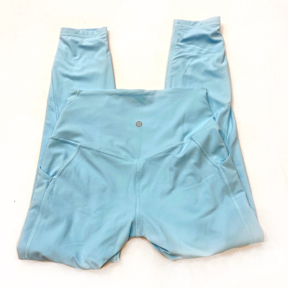 lululemon athletica high rise bright blue leggings - Picture 2 of 5